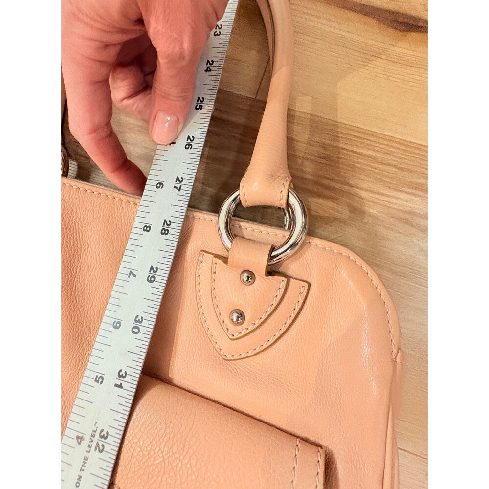 Marc Jacob Leather Shoulder Bag Peach Nude - Picture 13 of 14